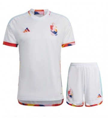 Belgien Replika Babytøj Udebanesæt Børn VM 2022 Kortærmet (+ Korte bukser)